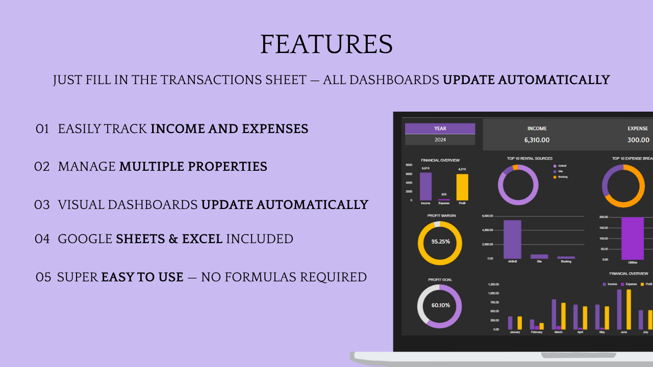 Rental Property Tracker (Dark Theme) - Image 2