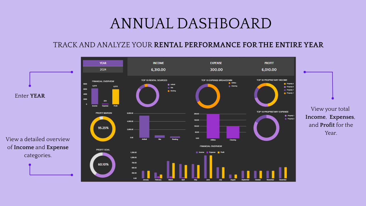 Rental Property Tracker (Dark Theme) - Image 5