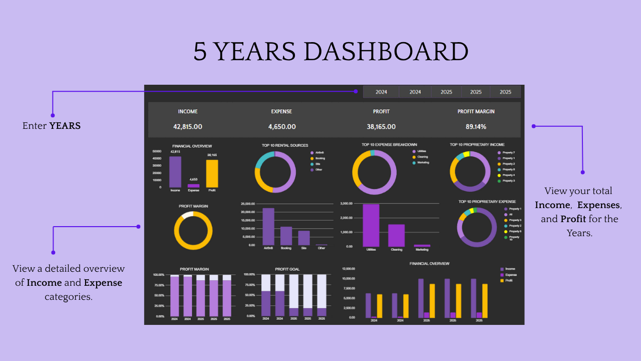 Rental Property Tracker (Dark Theme) - Image 6